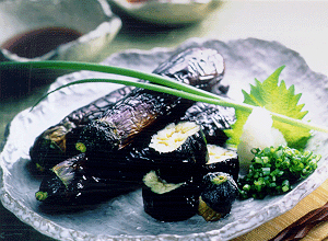 博多なすの一本揚げ