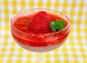 いちごの甘酒プリン