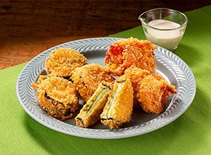 博多なすと博多のトマトのチーズフライ
