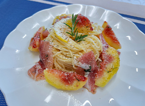 いちじくの冷製パスタ