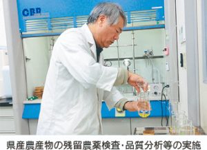 県産農産物の残留農薬検査・品質分析等の実施